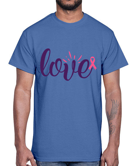 love Style 7#- breast cancer- Cotton Tee