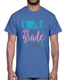 love my sixth grade tribe 523#- sixth grade- Cotton Tee
