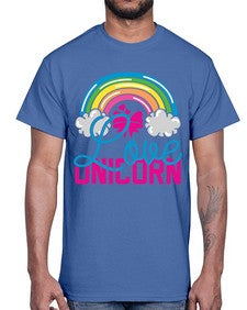 love unicorn 273#- unicorn- Cotton Tee