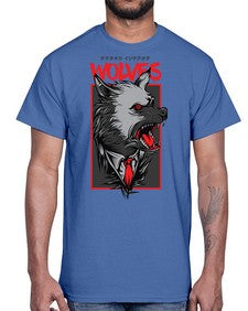 mafia wolves 753#- art pop art- Cotton Tee
