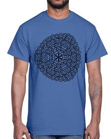 mandala 802#- mandala- Cotton Tee