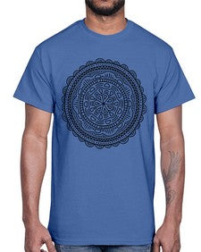 mandala 905#- mandala- Cotton Tee
