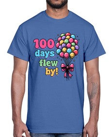 one hundred Day of School 563#- one hundred days- Cotton Tee