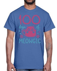 one hundred days of meowgic 570#- one hundred days- Cotton Tee