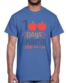 one hundred days smarterrr 582#- one hundred days- Cotton Tee