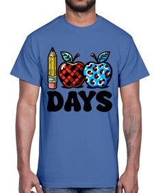 one hundredth day of school Apple 598#- one hundred days- Cotton Tee