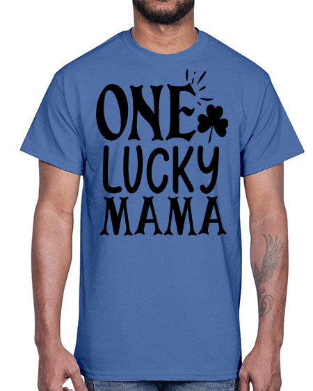 one lucky mama Style 34#- autism- Cotton Tee