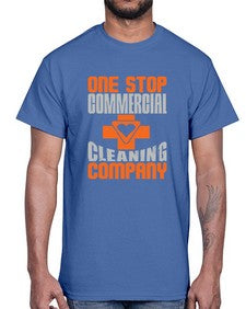 one stop commercial cleaning company Style 332#- cleaner- Cotton Tee