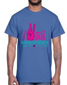 out seven grade 612#- seventh grade- Cotton Tee