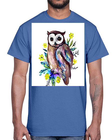 owl 14#- owl- Cotton Tee