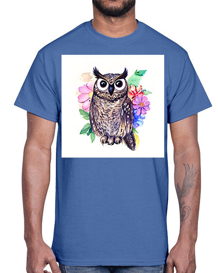 owl 3#- owl- Cotton Tee