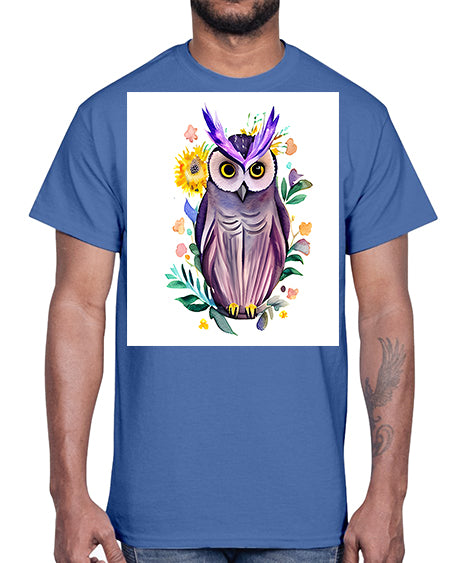 owl 7#- owl- Cotton Tee