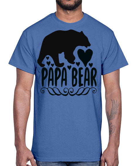 papa bear 203#- bears - animals- Cotton Tee