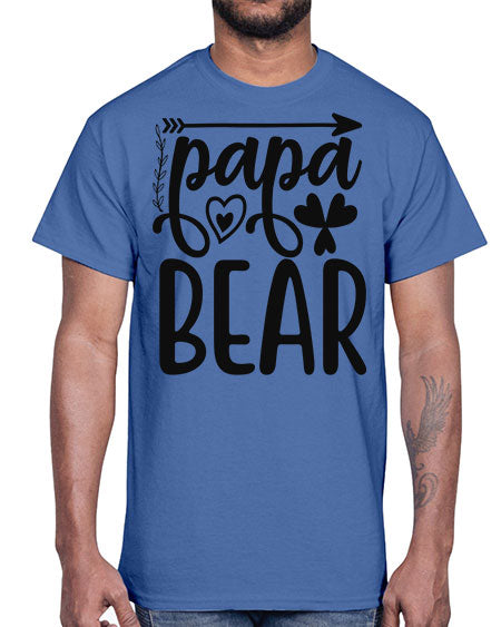 papa bear 209#- bears - animals- Cotton Tee