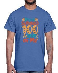 prek survived one hundred days of me 663#- one hundred days- Cotton Tee