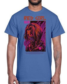 red girl feuaf 1012#- art pop art- Cotton Tee