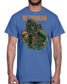 retroman 1017#- art pop art- Cotton Tee