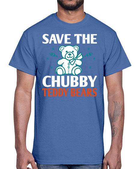 save the chubby teddy bears 247#- bears - animals- Cotton Tee