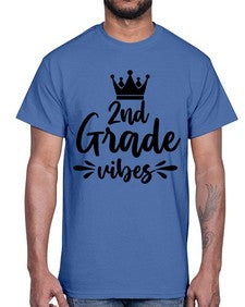 second Grade vibes 838#- second grade- Cotton Tee