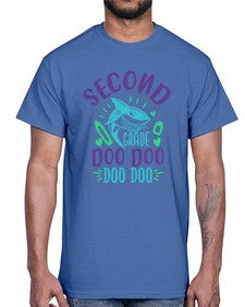 second grade doo doo 813#- second grade- Cotton Tee