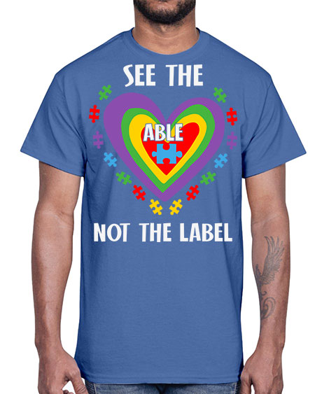 see the able not the 115#- autism- Cotton Tee