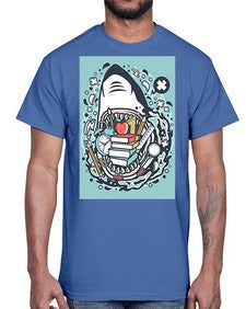 shark school 871#- general school- Cotton Tee