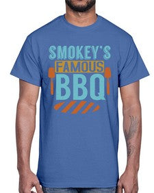 smokeys famous bbq 403#- bbq- Cotton Tee