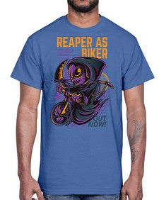 source reaper as biker 1102#- art pop art- Cotton Tee