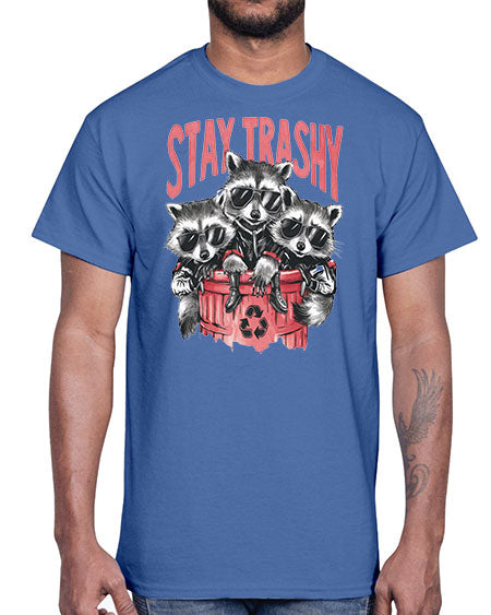 stay trashy 63#- raccoon- Cotton Tee