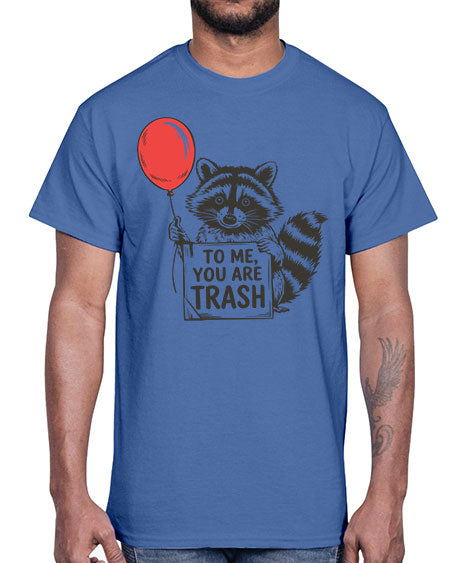 stay trashy with texture 65#- raccoon- Cotton Tee