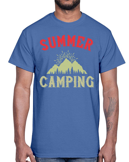 summer camping  82#- summer- Cotton Tee