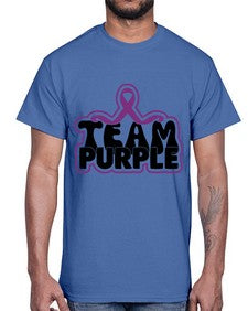 team purple 216#- alzheimers- Cotton Tee