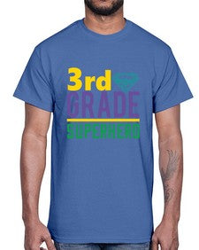 third Grade Superhero 976#- third grade- Cotton Tee