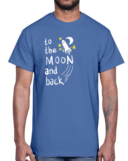 to the moon and back 9#- moon- Cotton Tee