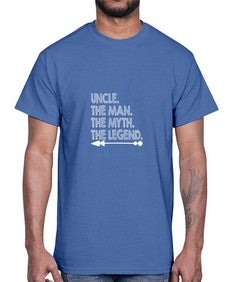 uncle the man the myth 657#- uncle- Cotton Tee