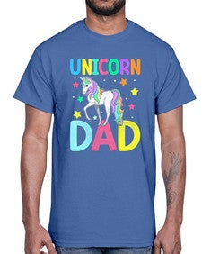 unicorn dad 454#- unicorn- Cotton Tee