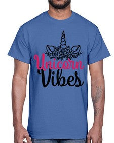 unicorn vibes 512#- unicorn- Cotton Tee