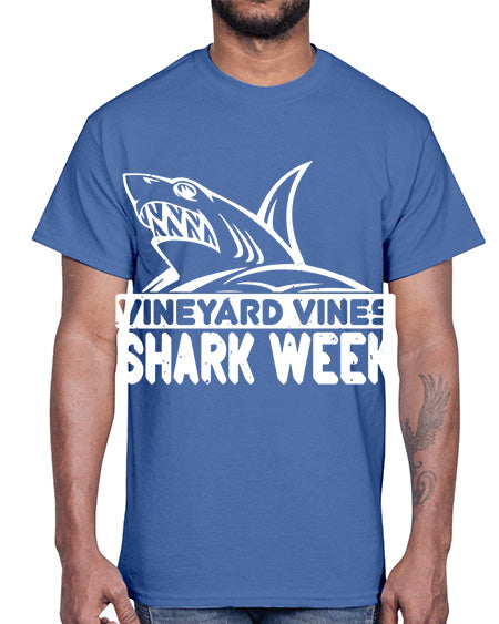 vineyard vines Shark Week Style 8#- shark-fish- Cotton Tee