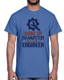 wake up smarter sleep with an engineer Style 459#- engineer- Cotton Tee