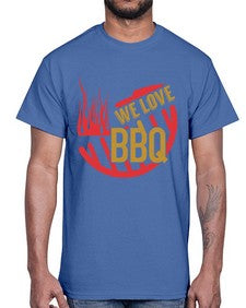 we love bbq 459#- bbq- Cotton Tee