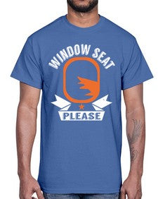 window seat please  51#- airplane- Cotton Tee