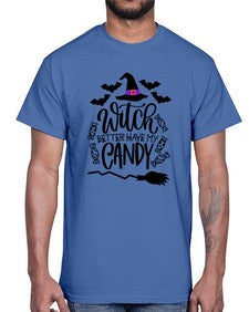 witch better have my candy 17#- witch- Cotton Tee