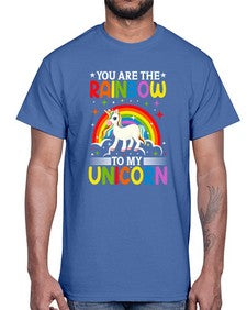 you are the rainbow to my unicorn 562#- unicorn- Cotton Tee
