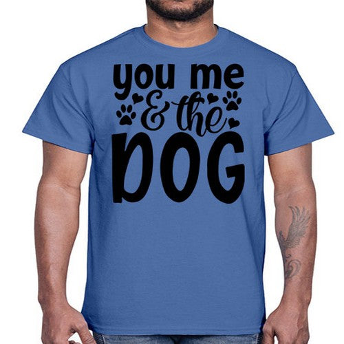 you me the dog Style 51#- dogs- Cotton Tee