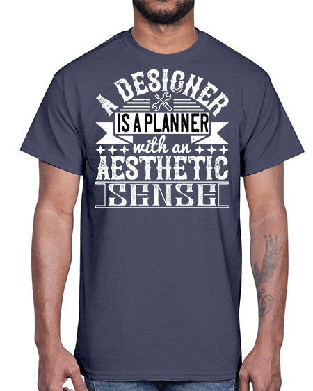 A designer is a planner with an aesthetic sense Style 9#- architect- Cotton Tee