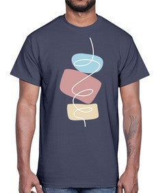 Abstract Shape 208#- art pop art- Cotton Tee