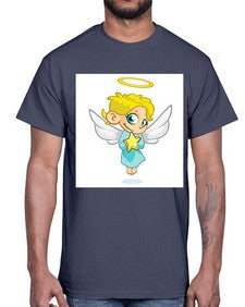 Angel 7#- cartoon general- Cotton Tee
