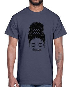Aquarius Woman- aquarius- Cotton Tee