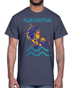 AquariusZodiac 76#- aquarius- Cotton Tee
