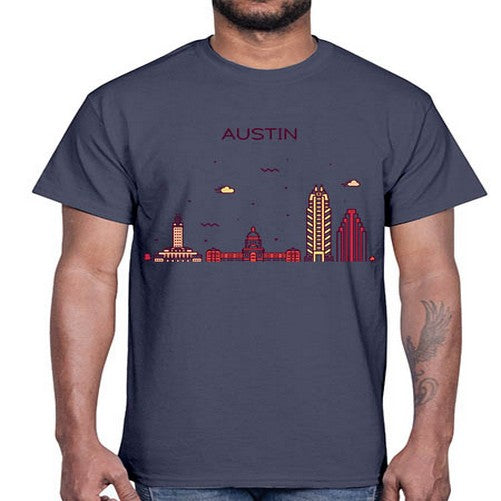 AustinTX 382#- cities- Cotton Tee